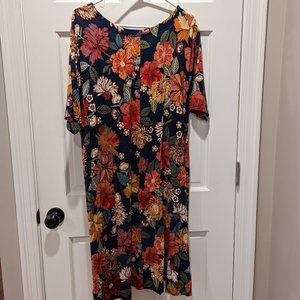 Loft Plus Floral Shirt Dress